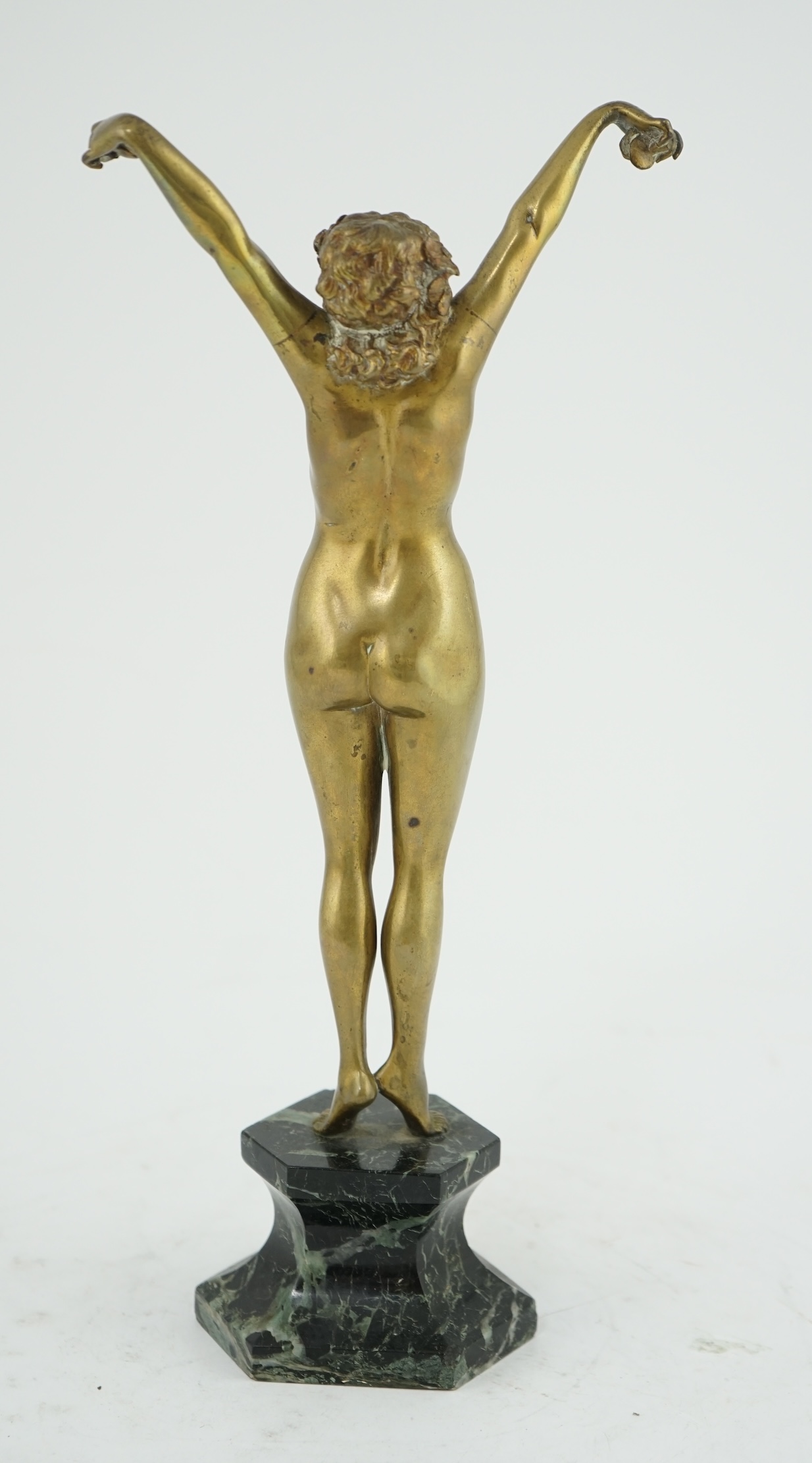 Claire Jeanne Roberte Colinet (1885–1972). An Art Deco bronze figure of an Andalusian Dancer